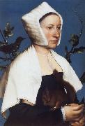 Portrait of a Lady with a Squirrel and a Starling, Hans holbein the younger